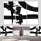 Designart - Black & White Crossing Paths I - Modern Gallery-wrapped Canvas